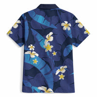 Teal Purple Banana Leaf Hawaii Hawaiian Shirt Lau Maia Plumeria Tropical Summer Vibes