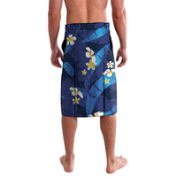 Teal Purple Banana Leaf Hawaii Lavalava Lau Maia Plumeria Tropical Summer Vibes