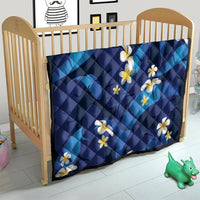Teal Purple Banana Leaf Hawaii Quilt Lau Maia Plumeria Tropical Summer Vibes