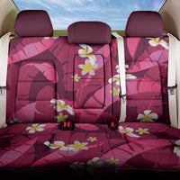 Pink Banana Leaf Hawaii Back Car Seat Cover Lau Maia Plumeria Tropical Summer Vibes