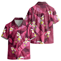 Pink Banana Leaf Hawaii Kid Hawaiian Shirt Lau Maia Plumeria Tropical Summer Vibes