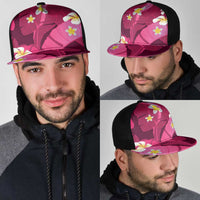 Pink Banana Leaf Hawaii Mesh Trucker Cap Lau Maia Plumeria Tropical Summer Vibes