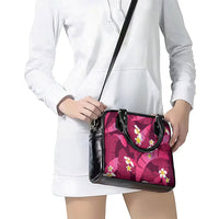 Pink Banana Leaf Hawaii Shoulder Handbag Lau Maia Plumeria Tropical Summer Vibes
