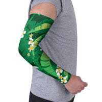 Green Banana Leaf Hawaii Arm Sleeves Lau Maia Plumeria Tropical Summer Vibes