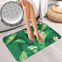 Green Banana Leaf Hawaii Bathroom Set Lau Maia Plumeria Tropical Summer Vibes