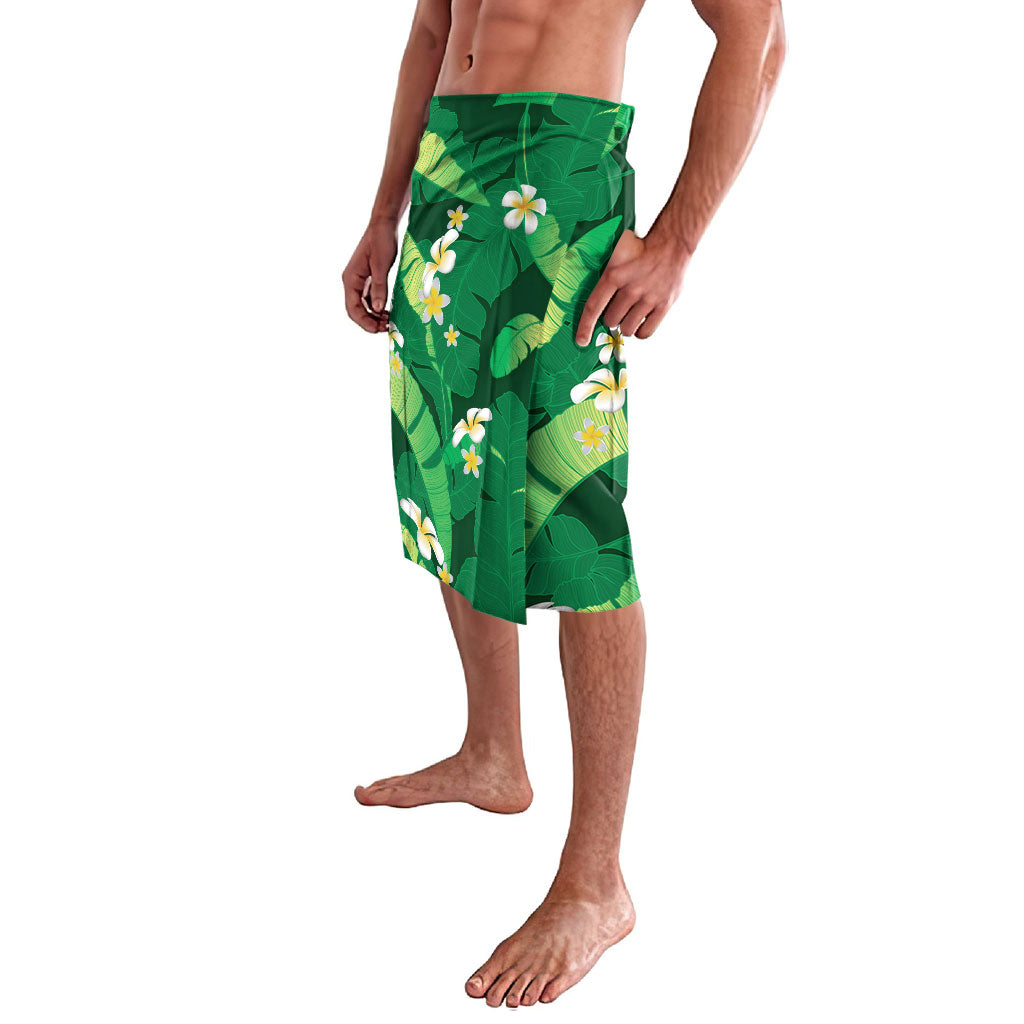 Green Banana Leaf Hawaii Lavalava Lau Maia Plumeria Tropical Summer Vibes