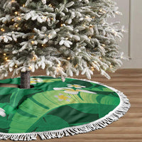 Green Banana Leaf Hawaii Tree Skirt Lau Maia Plumeria Tropical Summer Vibes LT14 - Polynesian Pride