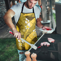 Yellow Banana Leaf Hawaii Apron Lau Maia Plumeria Tropical Summer Vibes