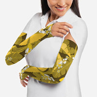 Yellow Banana Leaf Hawaii Arm Sleeves Lau Maia Plumeria Tropical Summer Vibes