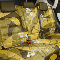 Yellow Banana Leaf Hawaii Back Car Seat Cover Lau Maia Plumeria Tropical Summer Vibes