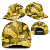 Yellow Banana Leaf Hawaii Classic Cap Lau Maia Plumeria Tropical Summer Vibes