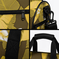 Yellow Banana Leaf Hawaii Duffle Bag Lau Maia Plumeria Tropical Summer Vibes