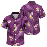 Purple Banana Leaf Hawaii Family Matching Tank Maxi Dress and Hawaiian Shirt Lau Maia Plumeria Tropical Summer Vibes