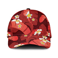 Red Banana Leaf Hawaii Classic Cap Lau Maia Plumeria Tropical Summer Vibes