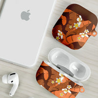 Orange Banana Leaf Hawaii AirPods Case Lau Maia Plumeria Tropical Summer Vibes