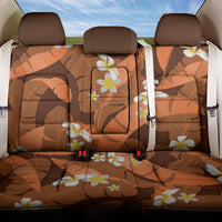 Orange Banana Leaf Hawaii Back Car Seat Cover Lau Maia Plumeria Tropical Summer Vibes