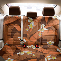 Orange Banana Leaf Hawaii Back Car Seat Cover Lau Maia Plumeria Tropical Summer Vibes
