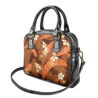 Orange Banana Leaf Hawaii Shoulder Handbag Lau Maia Plumeria Tropical Summer Vibes