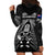 New Zealand Aotearoa Rugby Hoodie Dress NZ Tiki With Maori Fern World Cup Black Version LT14 - Polynesian Pride