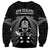New Zealand Aotearoa Rugby Sweatshirt NZ Tiki With Maori Fern World Cup Black Version LT14 - Polynesian Pride