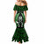 New Zealand Aotearoa Rugby Mermaid Dress NZ Tiki With Maori Fern World Cup Green Version LT14 - Polynesian Pride