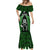 New Zealand Aotearoa Rugby Mermaid Dress NZ Tiki With Maori Fern World Cup Green Version LT14 - Polynesian Pride