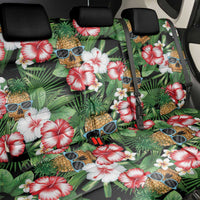 Pineapple Skull Aloha Hawaii Back Car Seat Cover Summer Vibes Tropical Seamless Pattern - Polynesian Pride