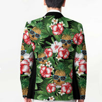 Pineapple Skull Aloha Hawaii Blazer Summer Vibes Tropical Seamless Pattern LT14 - Polynesian Pride