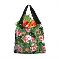 Pineapple Skull Aloha Hawaii Grocery Bag Summer Vibes Tropical Seamless Pattern - Polynesian Pride