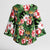 Pineapple Skull Aloha Hawaii Kimono Sleeve Blouse Summer Vibes Tropical Seamless Pattern - Polynesian Pride