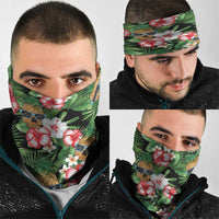 Pineapple Skull Aloha Hawaii Neck Gaiter Summer Vibes Tropical Seamless Pattern LT14 - Polynesian Pride