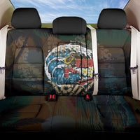 Aloha Hawaii Surfing Skull Back Car Seat Cover Shaka Skeleton Ride The Waves - Polynesian Pride