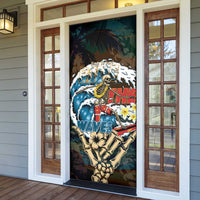 Aloha Hawaii Surfing Skull Door Cover Shaka Skeleton Ride The Waves - Polynesian Pride
