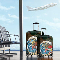 Aloha Hawaii Surfing Skull Luggage Cover Shaka Skeleton Ride The Waves - Polynesian Pride