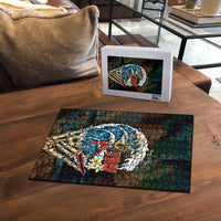 Aloha Hawaii Surfing Skull Puzzle Shaka Skeleton Ride The Waves - Polynesian Pride