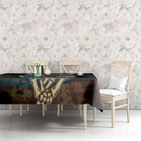 Aloha Hawaii Surfing Skull Tablecloth Shaka Skeleton Ride The Waves - Polynesian Pride