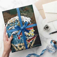 Aloha Hawaii Surfing Skull Wrapping Paper Shaka Skeleton Ride The Waves - Polynesian Pride