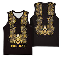 Personalised Filipino Freemasonry Basketball Jersey Masonic Barong Tagalog Inspired Ivory White LT14 - Polynesian Pride