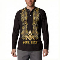 Personalised Filipino Freemasonry Button Sweatshirt Masonic Barong Tagalog Inspired Ivory White LT14 - Polynesian Pride