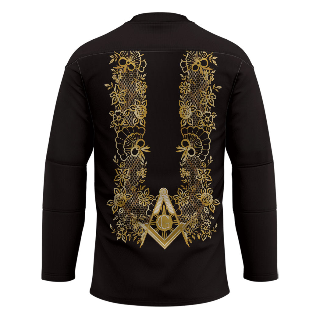 Personalised Filipino Freemasonry Hockey Jersey Masonic Barong Tagalog Inspired Ivory White LT14 - Polynesian Pride