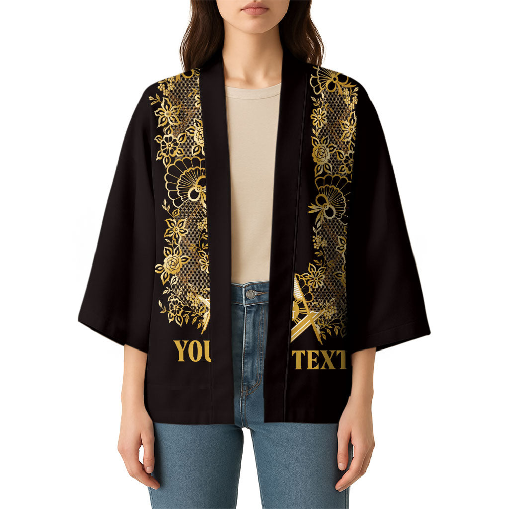 Personalised Filipino Freemasonry Kimono Masonic Barong Tagalog Inspired Ivory White LT14 - Polynesian Pride