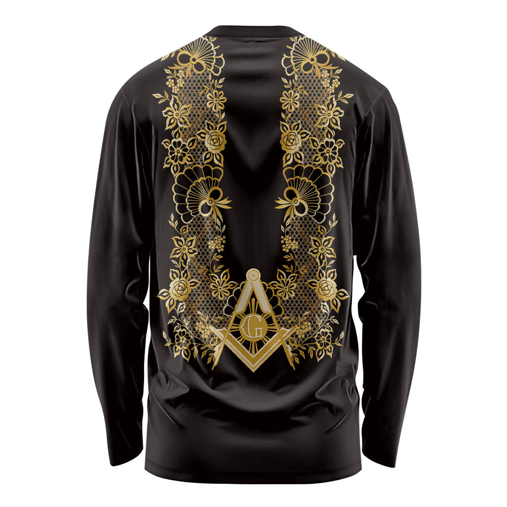 Personalised Filipino Freemasonry Long Sleeve Shirt Masonic Barong Tagalog Inspired Ivory White LT14 - Polynesian Pride