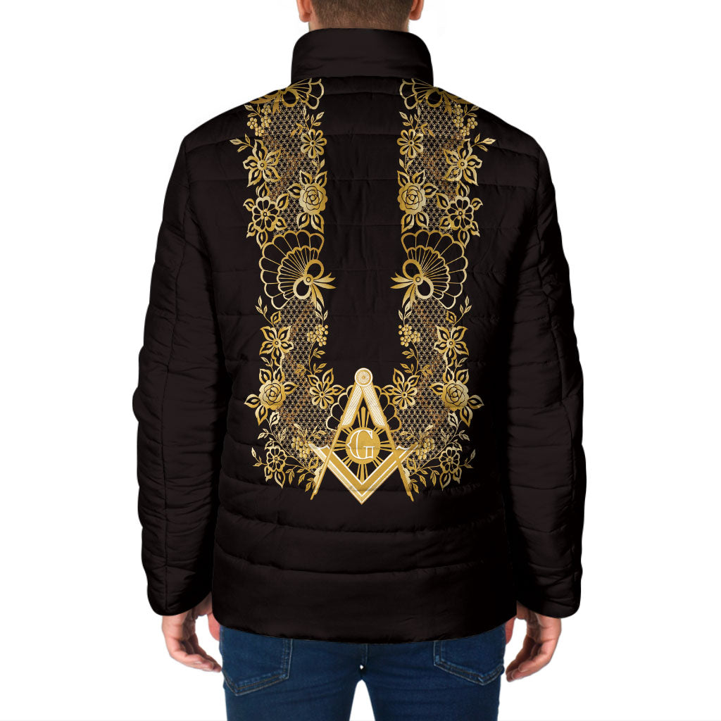 Personalised Filipino Freemasonry Padded Jacket Masonic Barong Tagalog Inspired Ivory White LT14 - Polynesian Pride