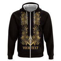 Personalised Filipino Freemasonry Zip Hoodie Masonic Barong Tagalog Inspired Ivory White LT14 Zip Hoodie Ivory White - Polynesian Pride