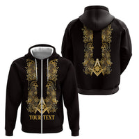 Personalised Filipino Freemasonry Zip Hoodie Masonic Barong Tagalog Inspired Ivory White LT14 - Polynesian Pride