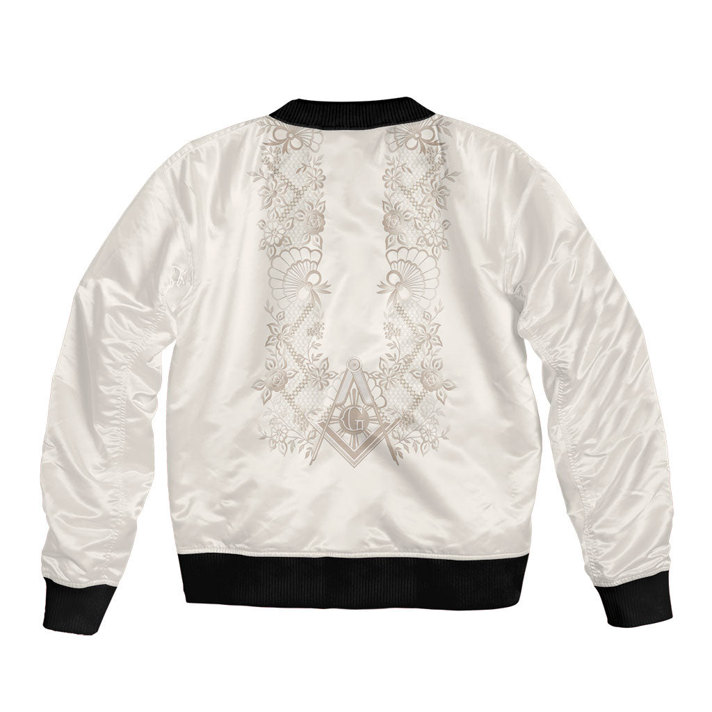 Personalised Filipino Freemasonry Bomber Jacket Masonic Barong Tagalog Inspired Black LT14 - Polynesian Pride