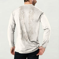 Personalised Filipino Freemasonry Button Sweatshirt Masonic Barong Tagalog Inspired Black LT14 - Polynesian Pride