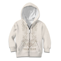 Personalised Filipino Freemasonry Kid Hoodie Masonic Barong Tagalog Inspired Black LT14 Zip Hoodie Black - Polynesian Pride