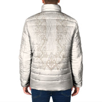 Personalised Filipino Freemasonry Padded Jacket Masonic Barong Tagalog Inspired Black LT14 - Polynesian Pride