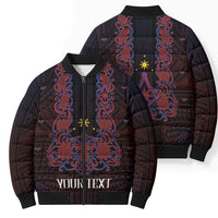Personalised Philippines Barong Tagalog Freemasonry Bomber Puffer Jacket Filipino Masonic Polynesian Pattern LT14 - Polynesian Pride